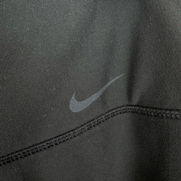 Nike Dri-Fit Black Straight Leg Mid Rise Athletic Pull On Leggings Size L Long - Picture 3 of 7